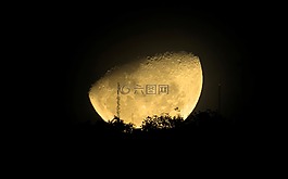 圖像,月夜,夜景景觀