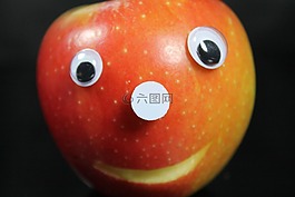蘋果,面對,眼睛