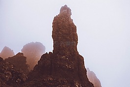 山,高峰,支柱