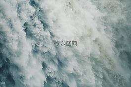 瀑布,水,涌
