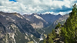 全景圖,山,視圖