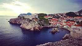 杜布羅夫尼克,海,懸崖