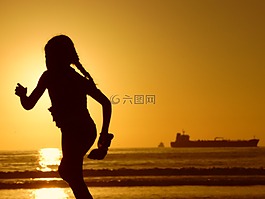 兒童,休息,自