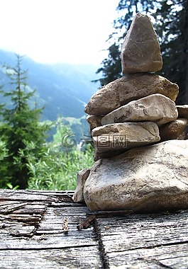石頭,樁,奧地利