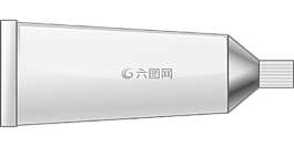 不透明白色,管,染料