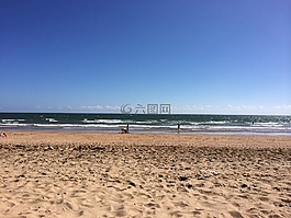 海灘,景觀,海