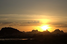 日落,quixada,塞阿拉
