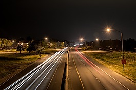 前燈,道路,夜