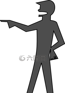 男子,你,側(cè)影