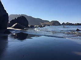 俄勒岡,海岸,海灘