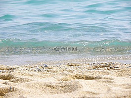 海,沙,藍色