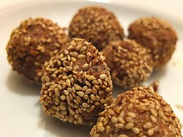 沙拉三明治,芝麻,餐