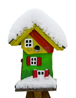 冬天,鳥舍,雪