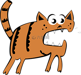 矢量,紅色的貓,可愛