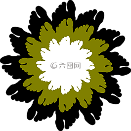 花,抽象,模式
