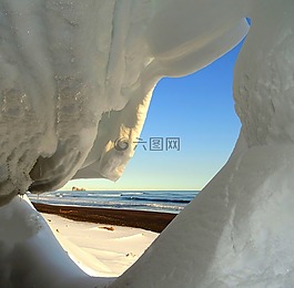 太平洋,濱,海灘