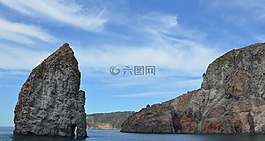 巖,海,海岸