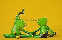 青蛙,数字,瑜伽