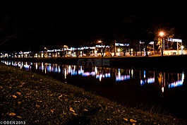 河,夜,多彩