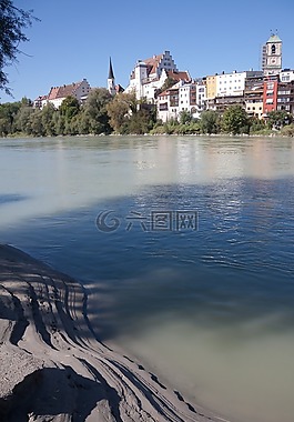 wasserburg,城市,泥