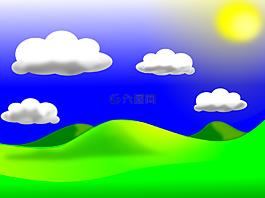 景觀,天空,云