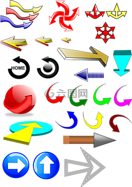 箭頭,光面紙,圖標(biāo)