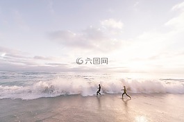 海灘,自然,海洋