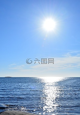 夏天,海,太陽能
