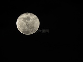 月亮,夜晚的天空,夜