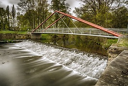 架構(gòu),橋,河