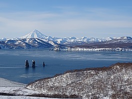 海洋,灣,巖