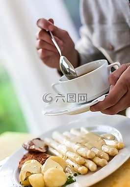 蘆筍,食品,餐