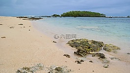 海滩,海洋,热带地区