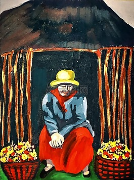 圖稿,畫,丙烯酸漆