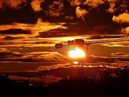 日落,余輝,abendstimmung