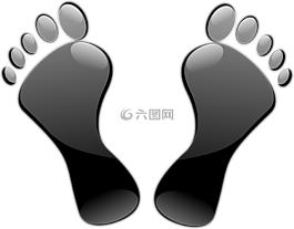 腳,腳趾,足跡