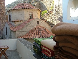 希臘,寺,chalki