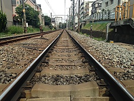 軌道,低角度,東橫