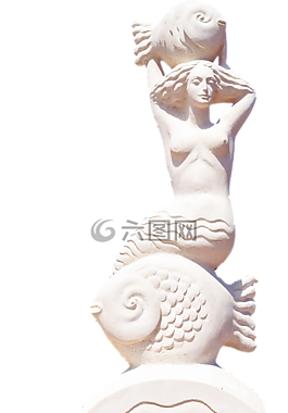 孤立,美人魚(yú),雕塑