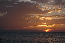 海,天空,日落