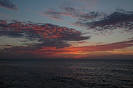 海,天空,云