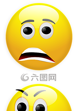 笑臉,恐懼,憤怒