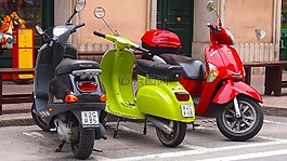 滑板車,電機 自行車,黑盾胡蜂