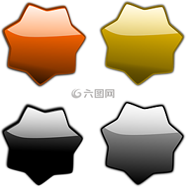 星星,徽章,不干膠標(biāo)簽