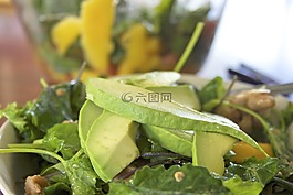 芒果,沙拉,美食