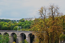 盧森堡,景觀,橋