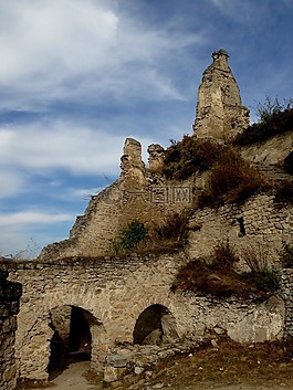 城堡,廢墟,奧地利