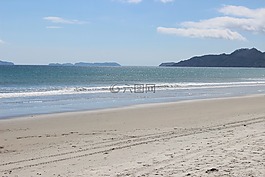 海滩,海洋,夏天
