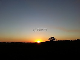 性質(zhì),日落,地平線