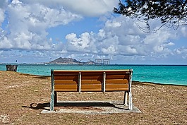 座位,寧靜,海